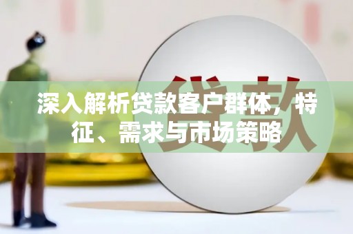 苏澳深入解析贷款客户群体，特征、需求与市场策略