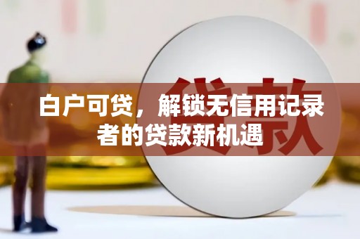 苏澳白户可贷，解锁无信用记录者的贷款新机遇