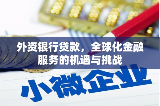苏澳外资银行贷款，全球化金融服务的机遇与挑战