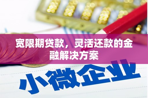 苏澳宽限期贷款，灵活还款的金融解决方案