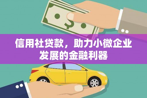 苏澳信用社贷款，助力小微企业发展的金融利器
