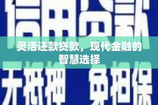 苏澳灵活还款贷款，现代金融的智慧选择