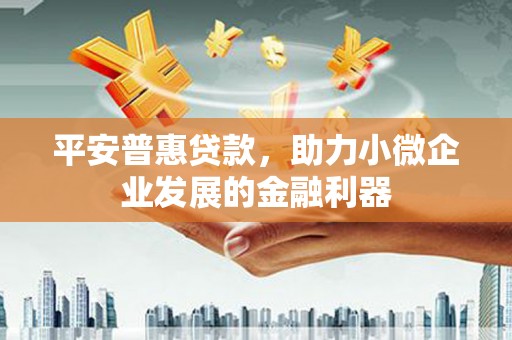 苏澳平安普惠贷款，助力小微企业发展的金融利器