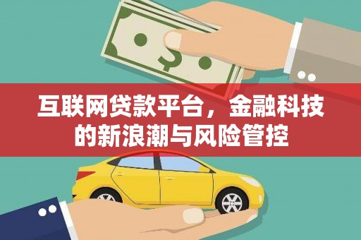 苏澳互联网贷款平台，金融科技的新浪潮与风险管控