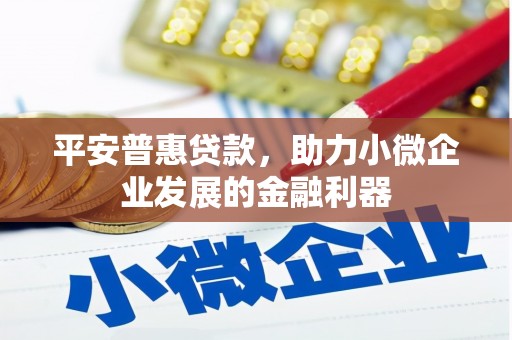 苏澳平安普惠贷款，助力小微企业发展的金融利器