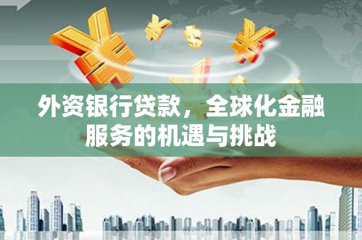 苏澳外资银行贷款，全球化金融服务的机遇与挑战