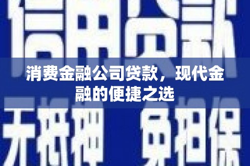 苏澳消费金融公司贷款，现代金融的便捷之选